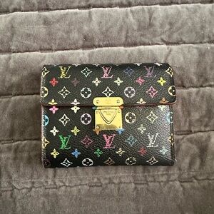 Louis Vuitton Black Multicolor Monogram Wallet